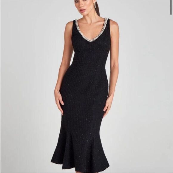 Nadine  Merabi  PENELOPE black dress - Picture 2 of 4